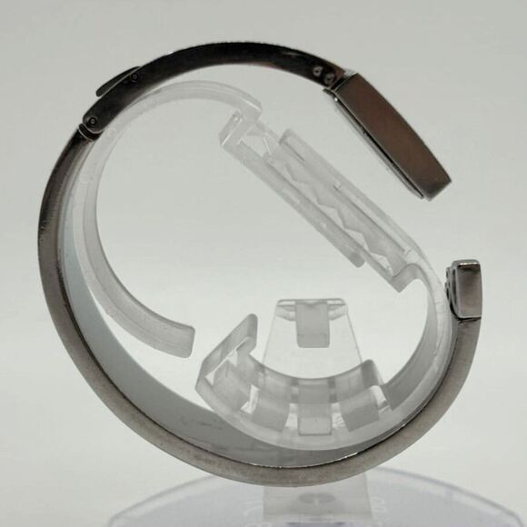 Dolce & Gabbana (Authentic) Silver Stainless Steel Square Dial Cuff Wristwatch - Picture 5 of 8